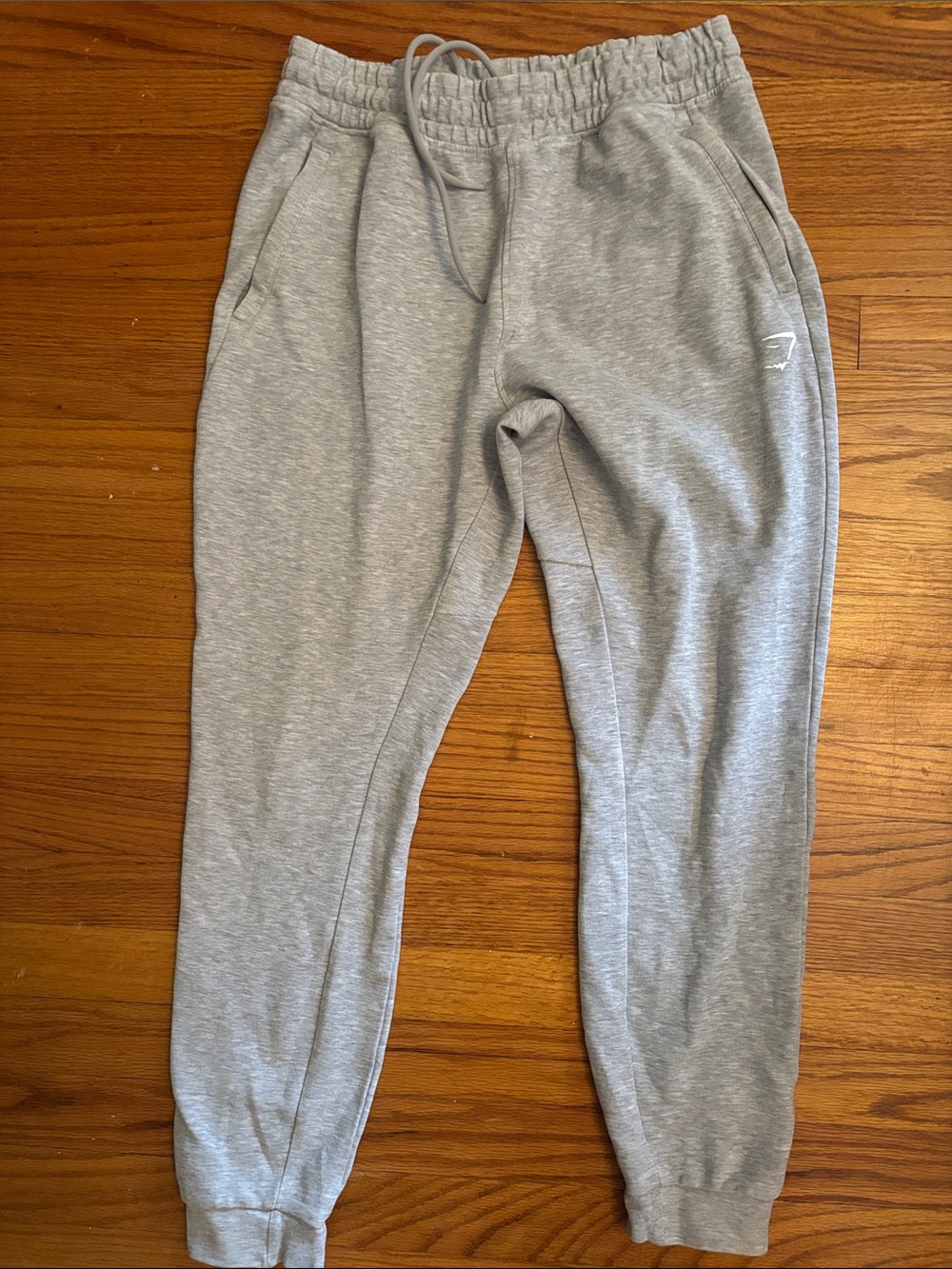 Gymshark Light Gray Men's Joggers - Pullover Drawstring Sweatpants
